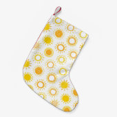 手書きドードルサンズパターン スモールクリスマスストッキング (正面 (吊り時))