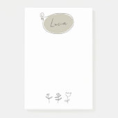 手書きドードルポストイット®ノートテンプレート ポストイット (正面)