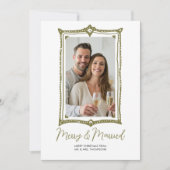 手書きドードルレビュー初めてのクリスマス 結婚した シーズンカード (正面)