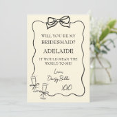 手書きドードル花嫁メイド提案イエロー 招待状 (スタンド正面)