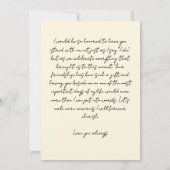 手書きドードル花嫁メイド提案イエロー 招待状 (裏面)