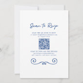 手書きド縁どールQRコ結婚ード 招待状 (裏面)