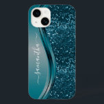 手書きネームティール（緑がかった色）ブルーメタルグリッター13 Case-Mate iPhone 14ケース<br><div class="desc">デザインは写真であり、ケースは実際のグリッター、シークイン、金属や森で作られていない。このデザインは他の電話モデルでも利用可能である。他のiPhone、サムスンギャラクシーまたはGoogleケースを表示するにはデバイスタイプを選択。一部のスタイルは、オプションであるスタイルを選もし択することで変更できる。また、このデザインを別の製品に転送する。このデザインはパーソナライズされた、写真や文字を変更して提供される領域にあってもよい。また、を選択しカスタマイズてクリック、背景の色を削除または変更したり、文字を追加したり、文字の色またはスタイルを変更したり、文字のみのデザインの画像を削除したりすることで可能です。私は連絡colorflowcreations@gmail.comで私はもし、このデザインを別の製品に持つ必要がある。www.facebook.com/colorflowcreations、www.instagram.com/colorflowcreations、www.twitter.com/colorflowart、後を追およびwww.pinterest.com/colorflowcreationsで自分の創造や自分の情報を見る。</div>