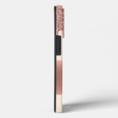 手書きネームバラ金ゴールドメタルグリッター写真 Case-Mate iPhoneケース (裏面 / 右)