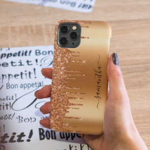 手書きネーム テラコッタ アーシー グリッター ドリップス iPhone 13 PROケース