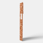 手書きネーム テラコッタ アーシー グリッター ドリップス Case-Mate iPhoneケース (裏面 / 右)