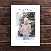 手書きノートミニマリストホリデーフォトカード シーズンカード