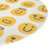 手書きハッピーエモジパターン カッティングボード (角)