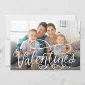 手書きハッピーバレンタインデー写真 シーズンカード (正面)