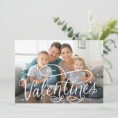 手書きハッピーバレンタインデー写真 シーズンカード (スタンド正面)