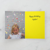 手書きハッピーバースデー虹バルーン カード (内部)