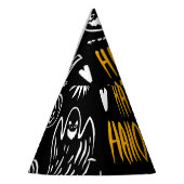 手書きハロウィーンのシンボル、ヴィンテージ収集。 パーティーハット (左)