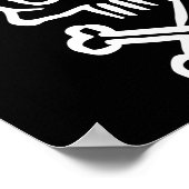 手書きハロウィーンのシンボル、ヴィンテージ収集。 ポスター (角)