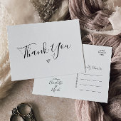 手書きハートありがとう ポストカード