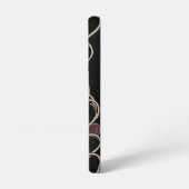 手書きハートとムーディレインボーストライプズ SAMSUNG GALAXYケース (左側面)