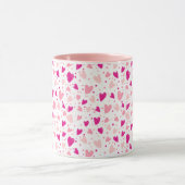 手書きハートパターン マグカップ (中央)