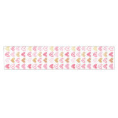 手書きハートパターンID470 ショートテーブルランナー (横)