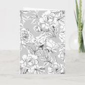 手書きハートポートレート結婚写真 サンキューカード (裏面)