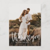 手書きハート写真結婚付き シーズンポストカード (正面)