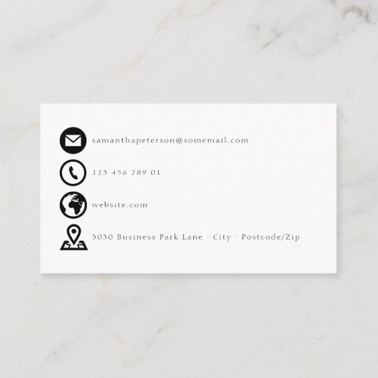 手書きハート感謝していエンクロージャカード エンクロージャーカード (裏面)