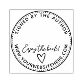 手書きハート楽しむブックの署名者作家 ラバースタンプ (インプリント)