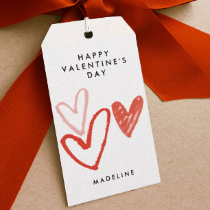 手書きハート ギフトタグ