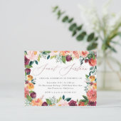 手書きバラ金ゴールドスウィート16バースデーパーティー インビテーションポストカード (スタンド正面)