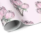 手書きバラ ラッピングペーパー (ロールコーナー)