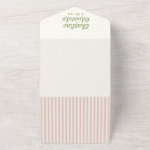 手書きパステルレトロ結婚ズ オールインワン招待状 (外側)