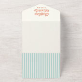 手書きパステルレトロ結婚ズ オールインワン招待状 (外側)