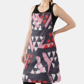 手書きパタ芸術的ーン表示 エプロン (インサイチュ)