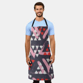 手書きパタ芸術的ーン表示 エプロン (着用した状態)