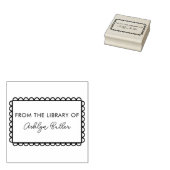 手書きパーソナルライブラリー図書切手 ラバースタンプ (押印)