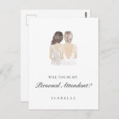 手書きパーソナル付き添い人提案はがき ポストカード (正面/裏面)