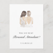 手書きパーソナル付き添い人提案はがき ポストカード (正面)