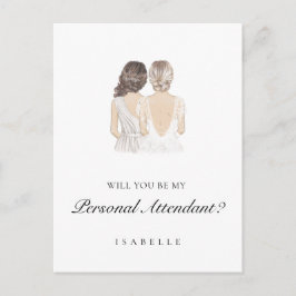 手書きパーソナル付き添い人提案はがき ポストカード