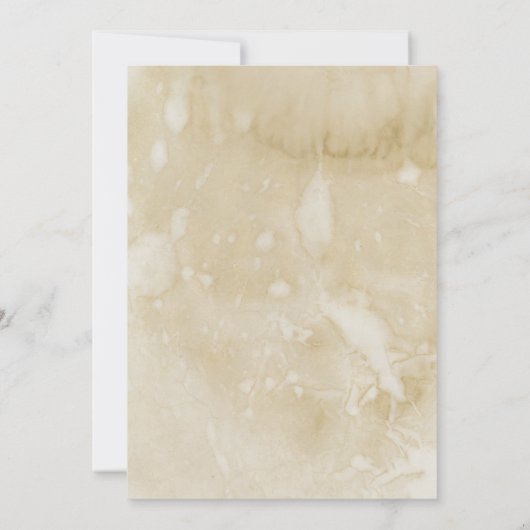 手書きパーチメントヴィンテージウェディング招待状旧 招待状 (裏面)