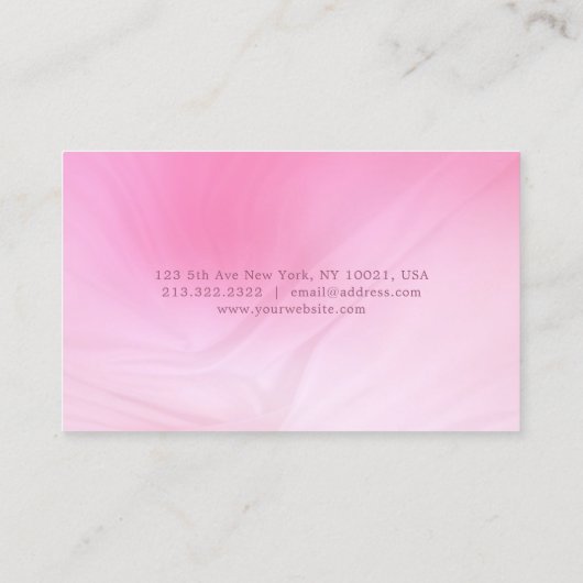 手書きピエレガントンクプロフェッショナルテンプレート 名刺 (裏面)