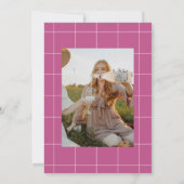 手書きピコンテンポラリーンクバチェロレッテ 招待状 (裏面)