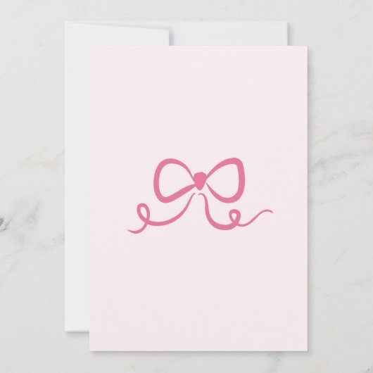 手書きピンクお気に入りののアイテム交換パーティー 招待状 (裏面)