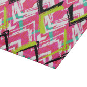 手書きピンクジグザグパターン カッティングボード (角)