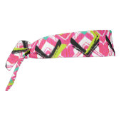 手書きピンクジグザグパターン タイヘッドバンド (回転270)