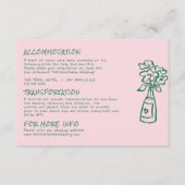 手書きピ書ックカラフルの結婚詳細 エンクロージャーカード (正面)