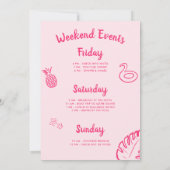 手書きファイナルフラミングルバチェロレッテ 招待状 (裏面)