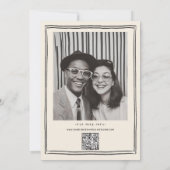 手書きファンキースケッチ手書き結婚用 招待状 (裏面)