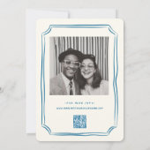 手書きファンキースケッチ手書き結婚用 招待状 (裏面)