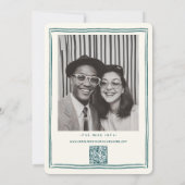 手書きファンキースケッチ手書き結婚用 招待状 (裏面)