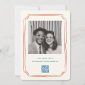 手書きファンキースケッチ手書き結婚用 招待状 (裏面)