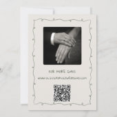 手書きファンキースケッチ結婚手書き 招待状 (裏面)