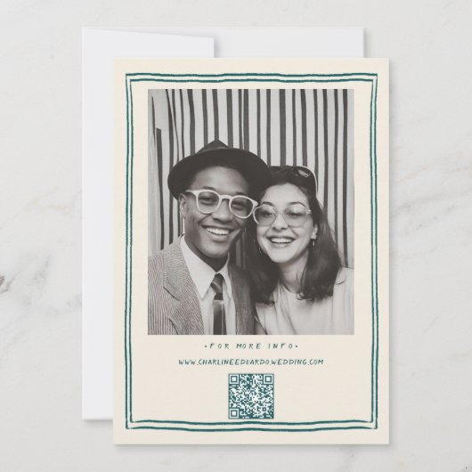 手書きファンキー手書き入力日付を保存 セーブザデート (裏面)